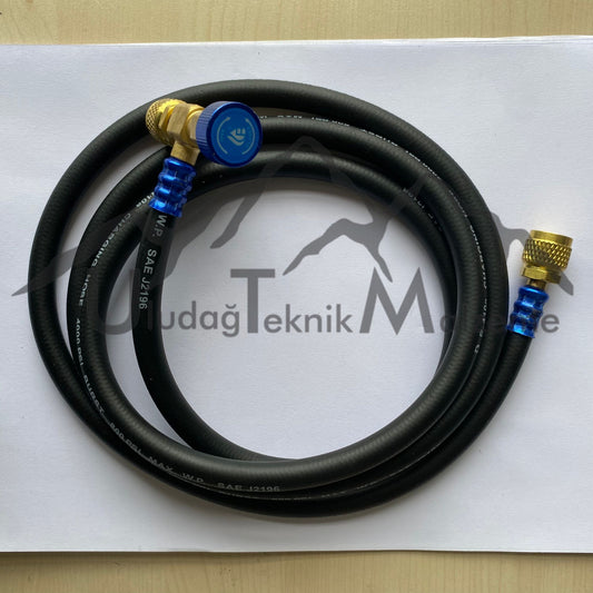 180 CM LUX GAS HOSE WITH VALVE R410