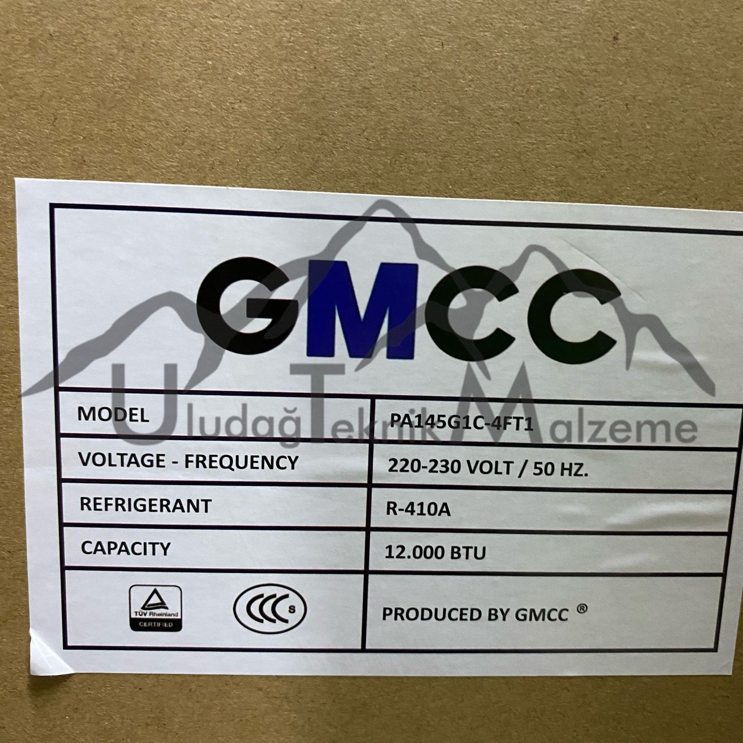 GMCC KLİMA KOMPRESÖRÜ (PA145G1C-4FT1) 12000 BTU R410 +kdv