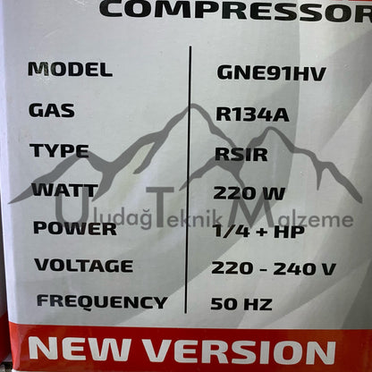 GENERAL GNE91HV KOMPRESÖR R134 220W 1/4HP +kdv