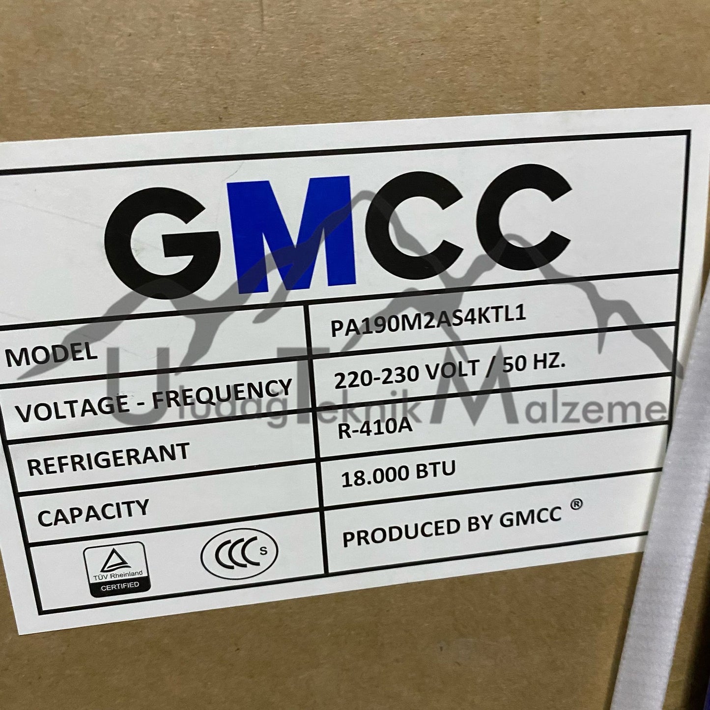 GMCC KLİMA KOMPRESÖRÜ (PA190M2AS4KTL1) 18000 BTU R410 +kdv