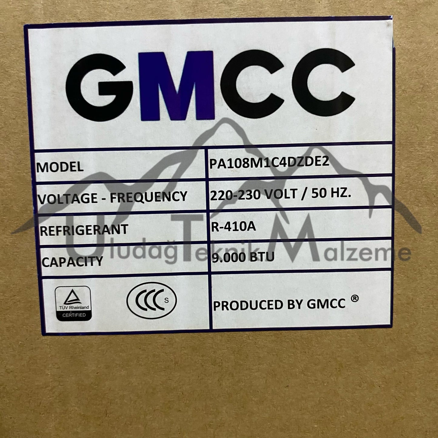 GMCC KLİMA KOMPRESÖRÜ (PA108M1C4DZDE2) 9000 BTU R410 +kdv